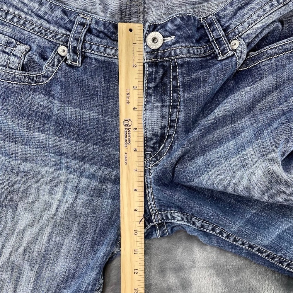 Silver Jeans Womens 36x29 Suki Boot Cut Blue Denim Thick Stitch Medium Wash - Picture 9 of 10